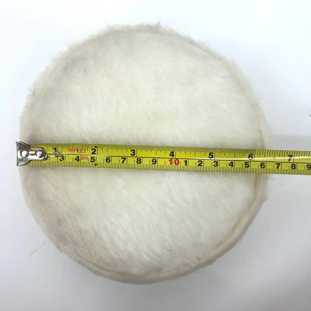 Vintage 60s Cream Faux Fur Pillbox Fascinator Ladies Hat with Net - Picture 4 of 5